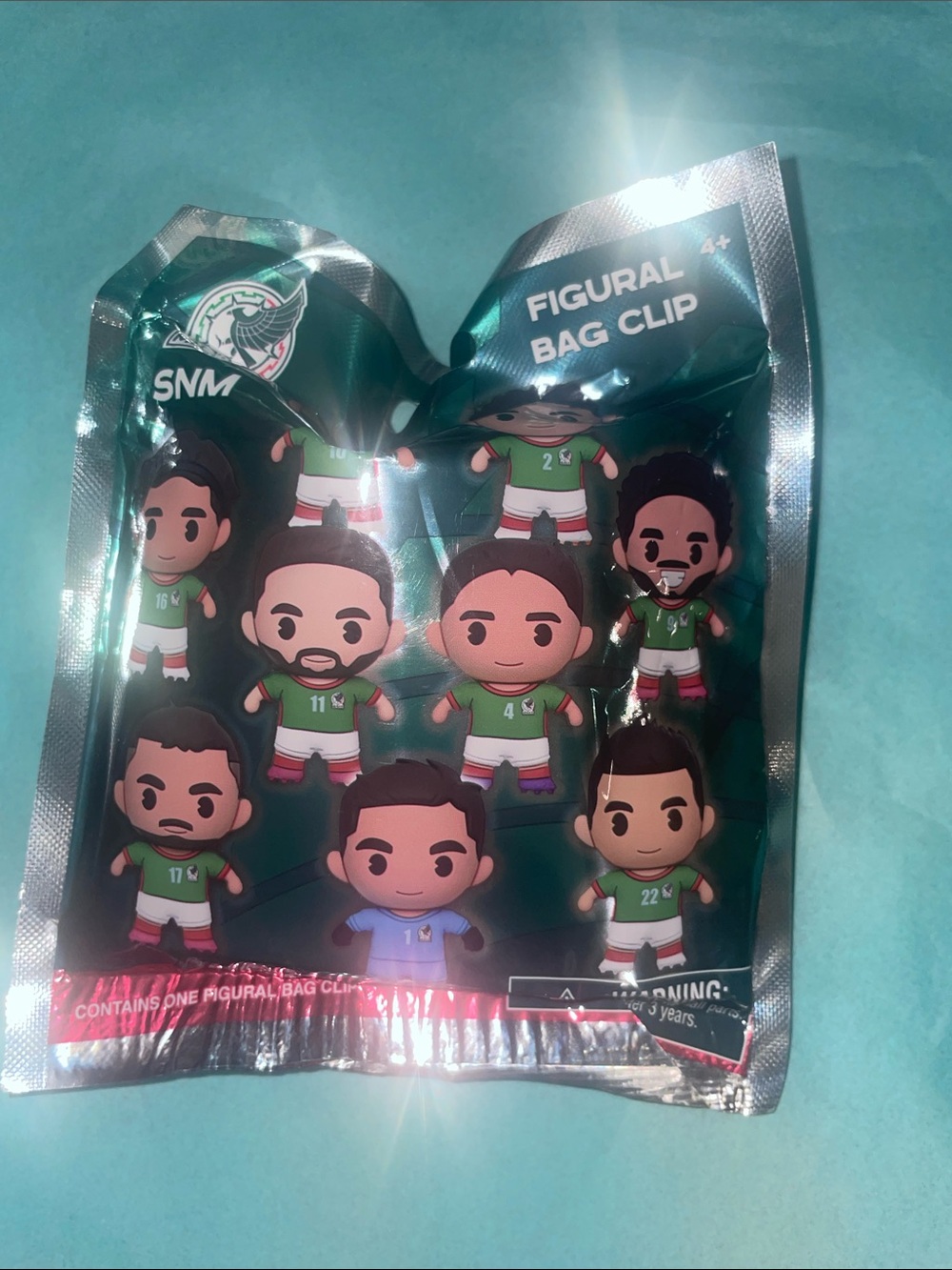 Mexico National Football Team Blind Bag Figural Bag Clip
